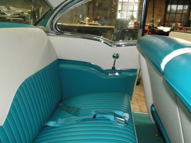 car blue back seat 2