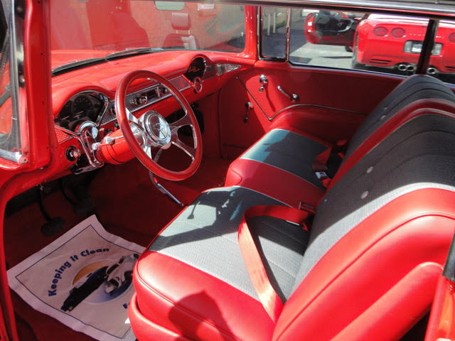 car red front seat